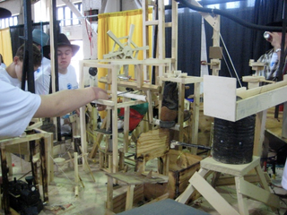 Illustration for article titled Purdue's 156-Step Burger Maker Wins Rube Goldberg Contest